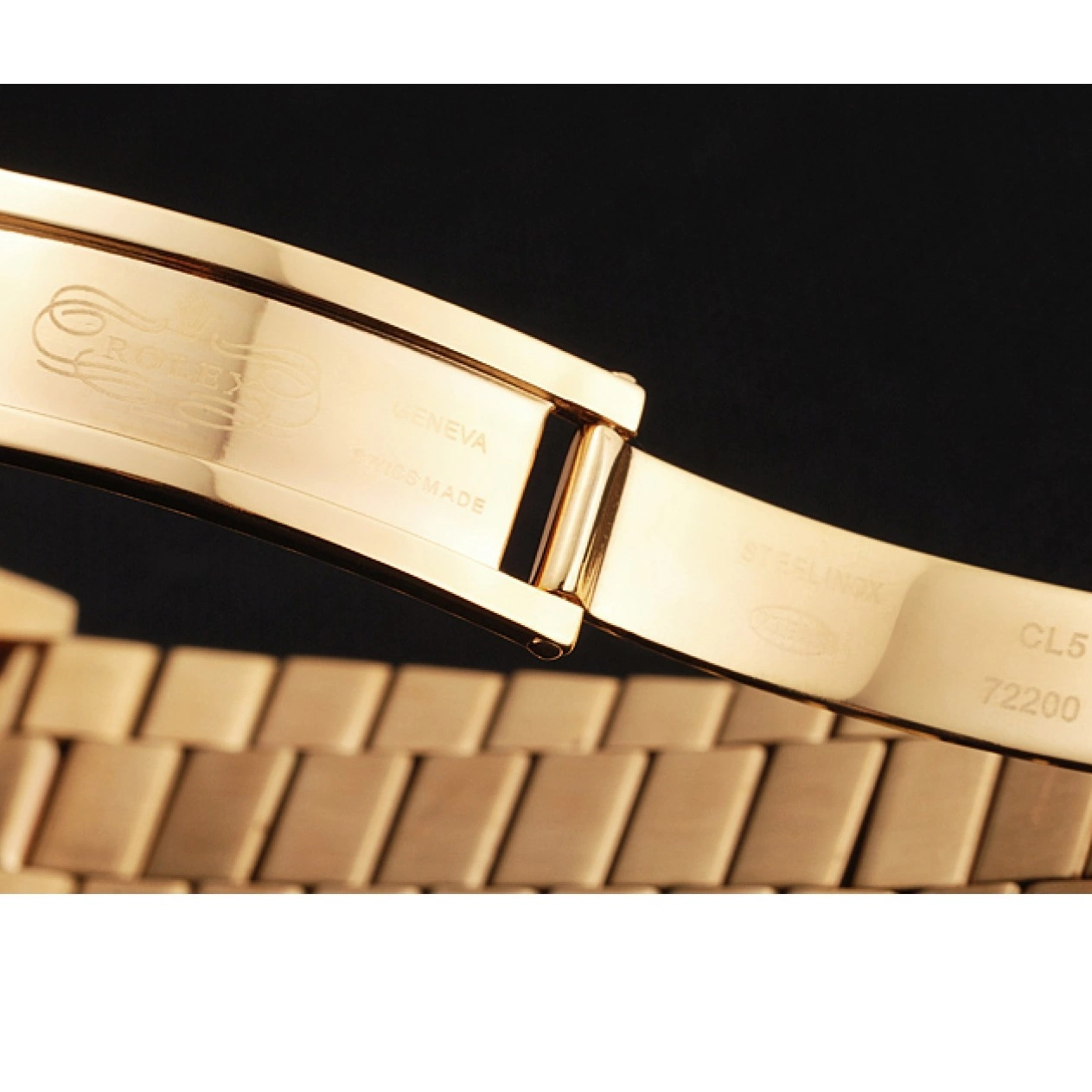 Aaa replica watch Date Yellow Swiss Diamond Gold Pave Day Rolex 0708